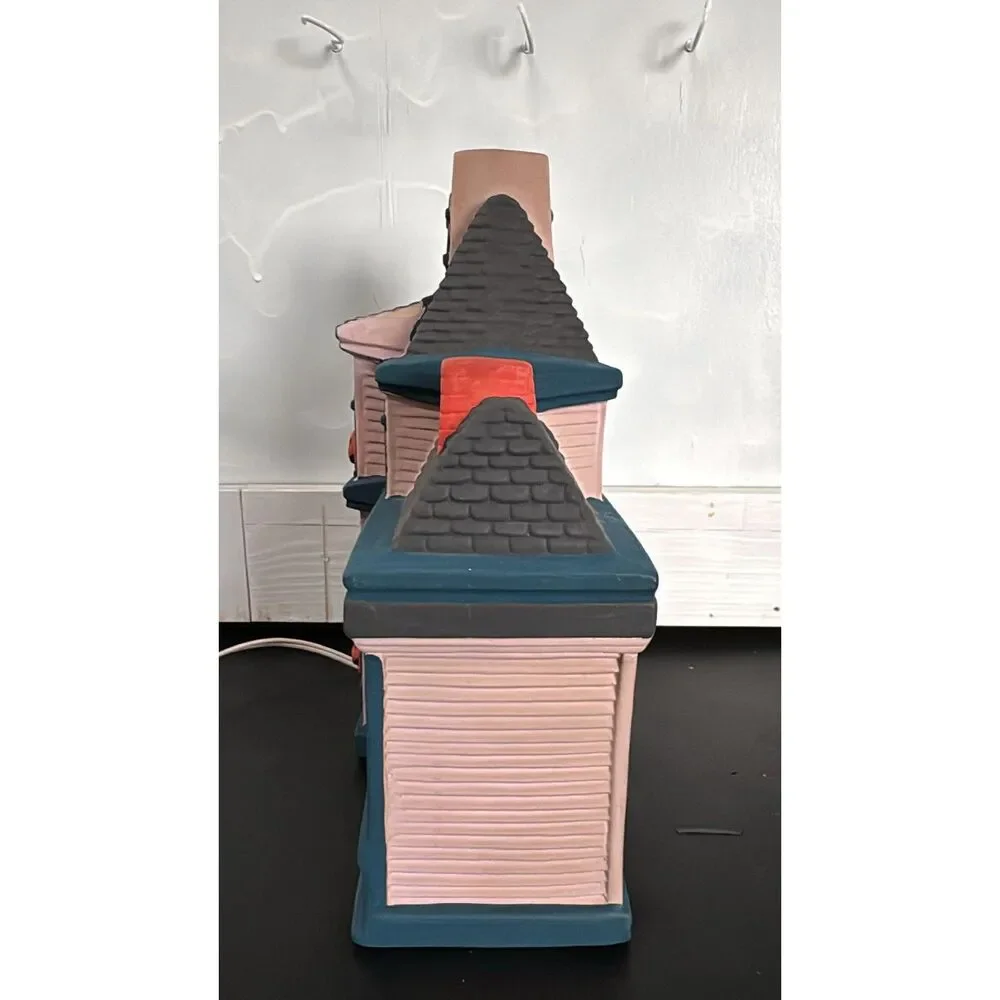 Pacific Rim Electric Ghost House Halloween Ceramic Vintage WORKS